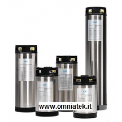 Demineralizzatore monocolonna acciaio inox a resine intercambiabili senza conducimetro con connessioni filettate resa ciclica lt 1500 a 10°TDS - LAT1500